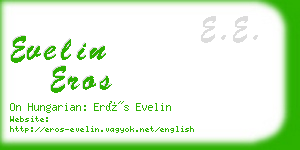 evelin eros business card